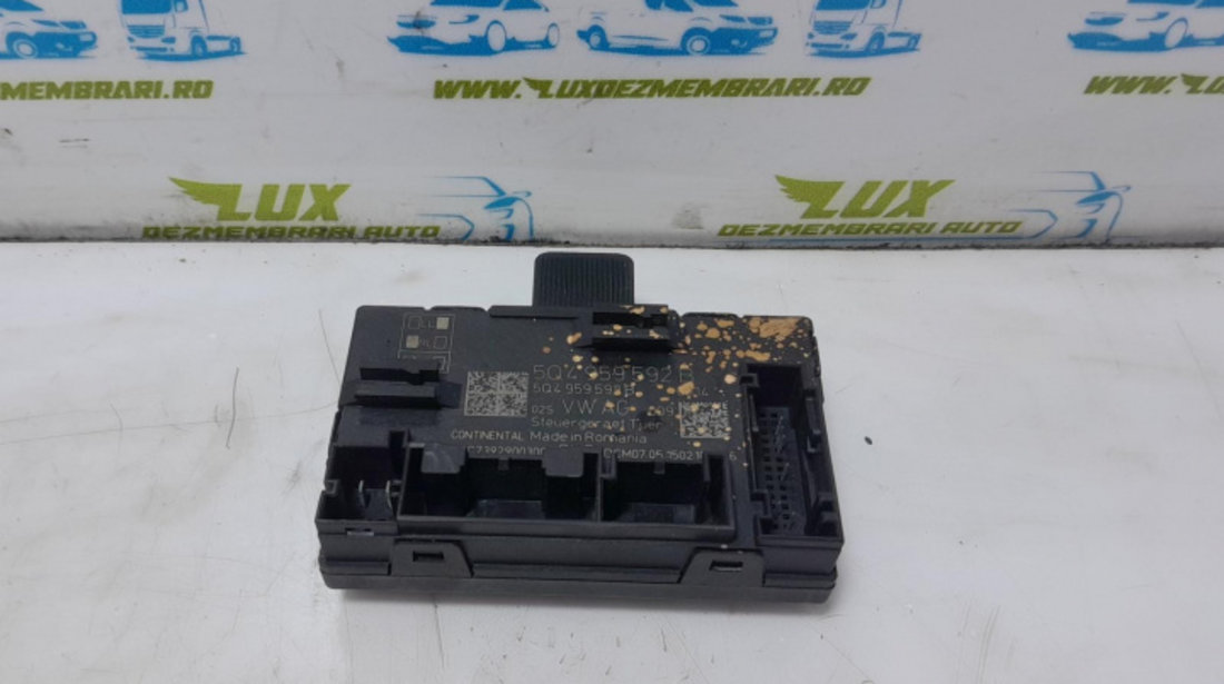 Calculator modul confort usa dreapta fata 5q4959592b Seat Leon 3 [2012 - 2016]