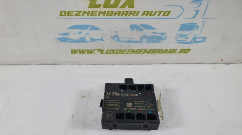 Calculator modul confort usa dreapta fata a2129006518 Mercedes-Benz E-Class W212 [2009 - 2013]