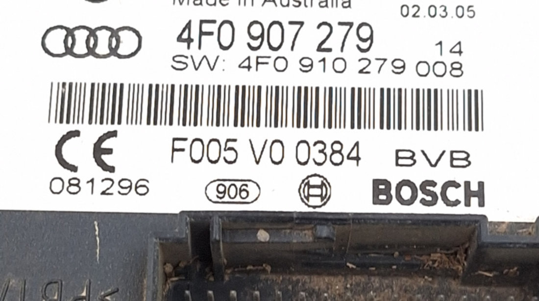 Calculator / Modul Controller Audi A6 (4F, C6) 2004 - 2011 4F0907279, 4F0 907 279, 4F0910279, 4F0 910 279, F005V00384