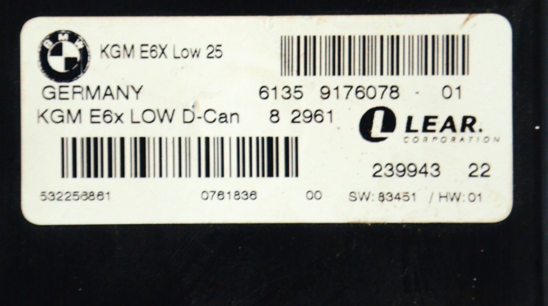 CALCULATOR MODUL D-CAN BMW E60 E61
