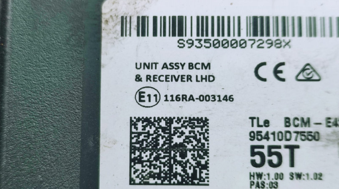 Calculator modul E11116RA-003146 95410d7550 Hyundai Tucson 3 [facelift] [2018 - 2020] 2.0 crdi D4HA