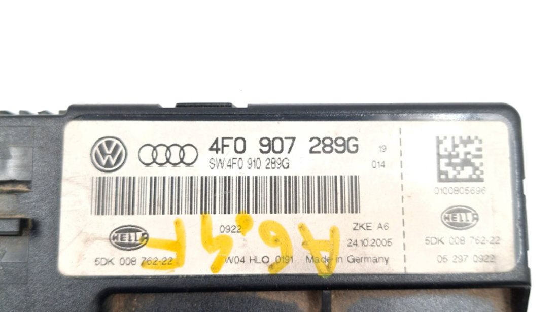 Calculator / Modul Far / LCM Audi A6 (4F, C6) 2004 - 2011 4F0907289G, 4F0907289, 4F0 907 289 G, 4F0 907 289, 5DK00876222, 5DK 008 762 22