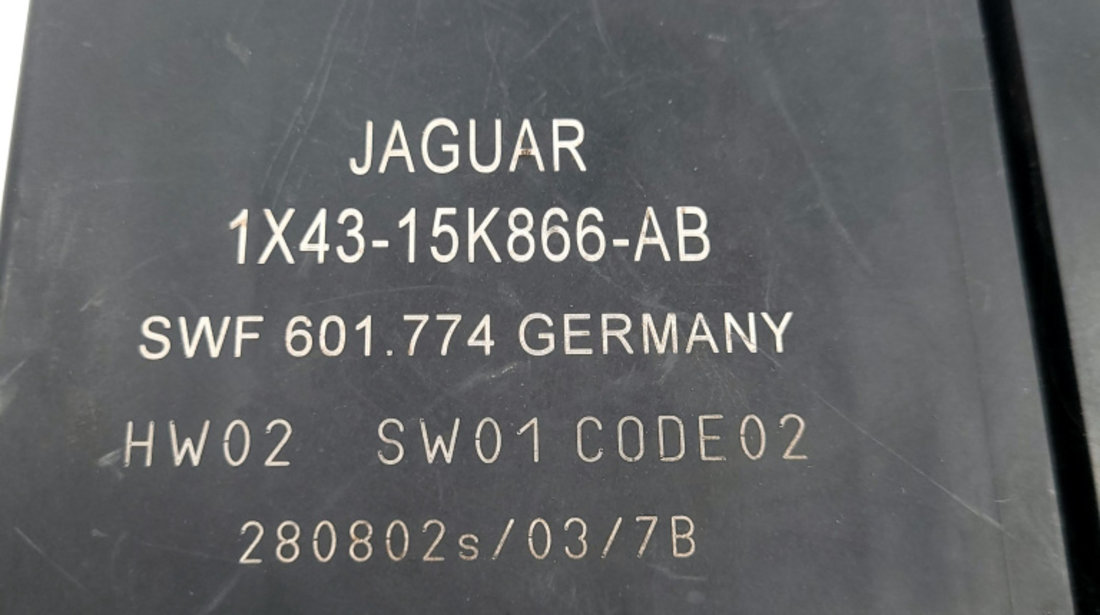 Calculator / Modul Jaguar X-TYPE (CF1) 2001 - 2009 1X4315K866AB, 1X43-15K866-AB, SW01CODE02, 601774, 280802S037B