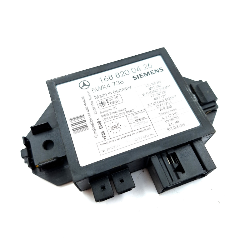 Calculator / Modul Mercedes-Benz A-CLASS (W168) 1997 - 2004 A1688200426, A 168 820 04 26, 1688200426, 168 820 04 26, A1688220114, A 168 822 011 4, 1688220114, 5WK4736, 5WK4 736, 960469PPLO, 96 0469 PPLO