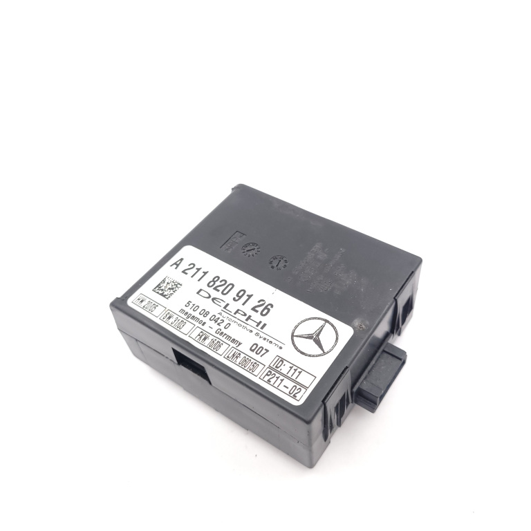Calculator / Modul Mercedes-Benz Clk W209 2002-2009 Clk 200 Kompressor (209.442) M 271.940 Benzina Alarma A2118209126, A 211 820 91 26, 2118209126, 211 820 91 26, 510080420, P21102, P211 02 Delphi, Megamos