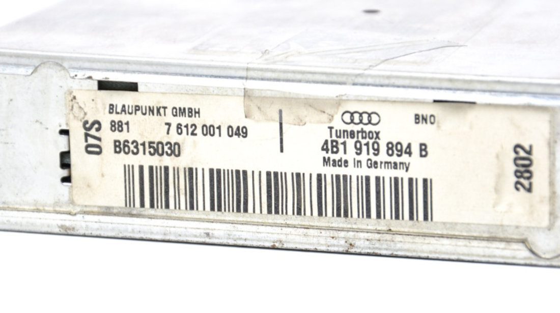 Calculator / Modul Navigatie Audi A6 (4B, C5) 1997 - 2005 Motorina 4B1919894B, 4B1 919 894 B, 4B1 919 894, 4B1919894, 7612001049, 7 612 001 049