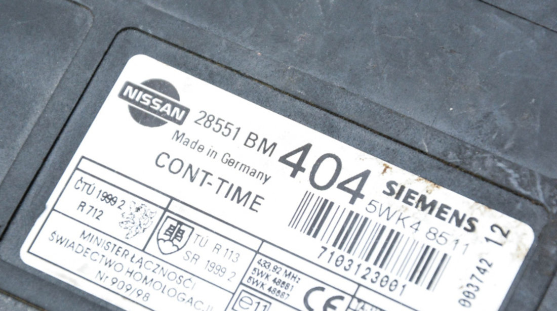 Calculator / Modul Nissan ALMERA (N15) 1995 - 2000 28551BM404, 5WK48511