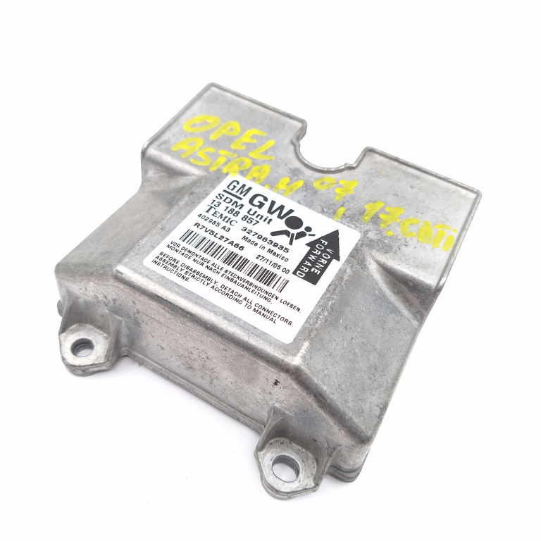 Calculator / Modul Opel ASTRA H 2004 - 2012 13188857, 13 188 857, 327963935, 402985A3, 402985 A3, R7V5L27A66, 117184722, 1-1718472-2, 00290863A2, 014526761, 0-1452676-1, 00290243A3