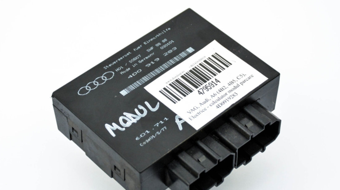 Calculator Modul Parcare Audi A6 (4B, C5) 1997 - 2005 4D0919283, 4D0 919 283, SWF8888