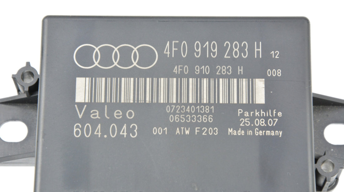 Calculator Modul Parcare Audi A6 (4F, C6) 2004 - 2011 Motorina 4F0919283H, 4F0 919 283 H, 4F0919283, 4F0 919 283, 06533366, 604.043