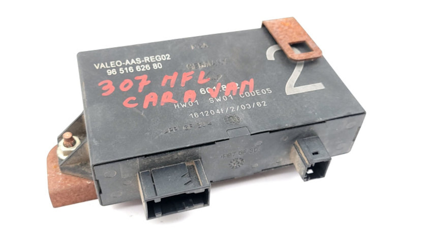 Calculator / Modul Peugeot 307 2000 - Prezent VALEOAASREG02, VALEO-AAS-REG02, 9651662680, 96 516 626 80, CARA601.89M, CARA 601.89M, 161204F20362