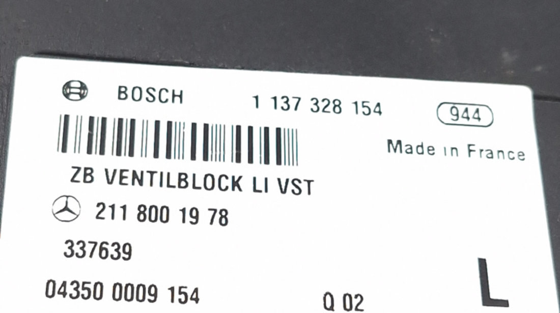 Calculator / Modul Scaun Mercedes-Benz CLS (C219) 2004 - 2011 Benzina A2118001978, 2118001978, 1137328154, 1 137 328 154, 043500009154, 04350 0009 154, 337639