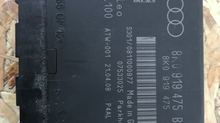 Calculator modul senzor de parcare Audi A4 B8 sedan 2008 (8K0919475B)
