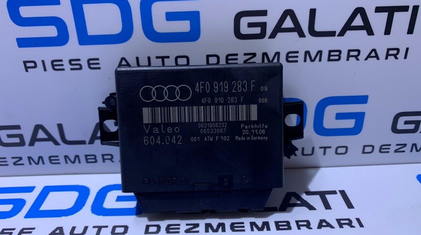 Calculator / Modul Senzori Parcare Audi A6 C6 4F 2004 - 2011 Cod Piesa : 4F0919283F / 4F0 919 283 F