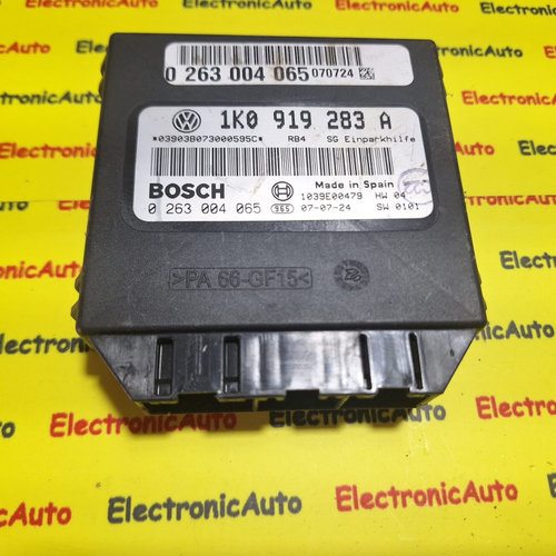 Calculator modul senzori parcare VW Golf 5, 0263004065, 1K0919283A,