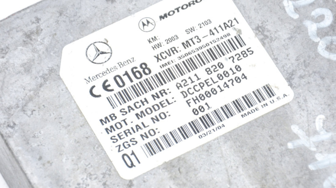 Calculator Modul Telefon Mercedes-Benz E-CLASS (W211) 2002 - 2009 A2118207285