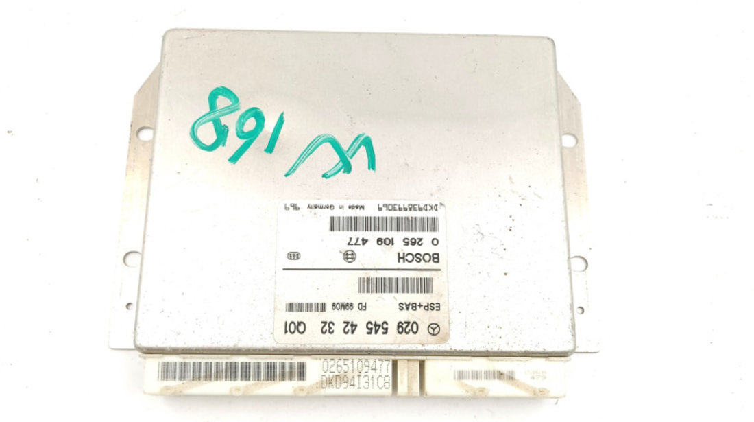 Calculator / Modul UCE Mercedes-Benz A-CLASS (W168) 1997 - 2004 0295454232, 029 545 42 32, 0265109477, O 265 109 477, 0295454232Q01, 0265109477, DKD94131C8