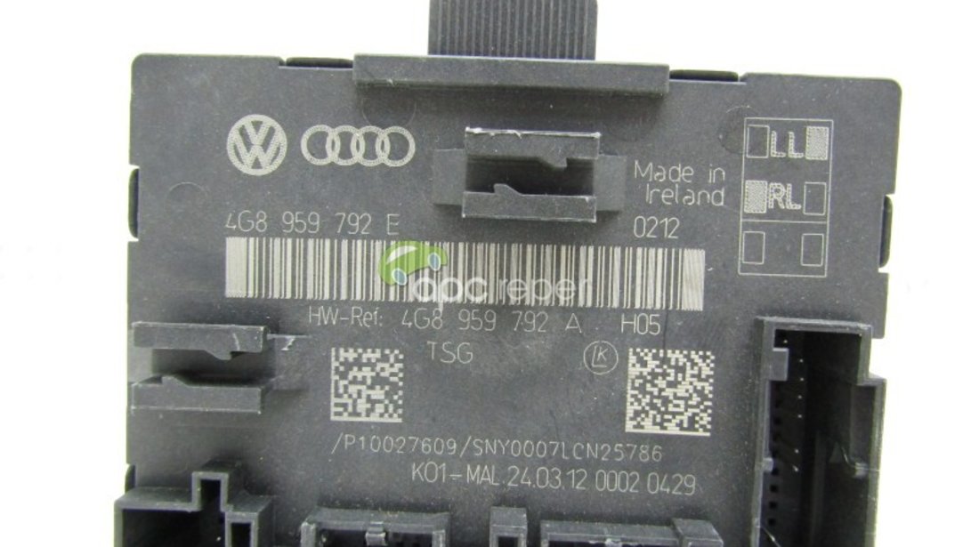 Calculator / Modul usa Audi A7 4G Sportback - Cod: 4G8959792E