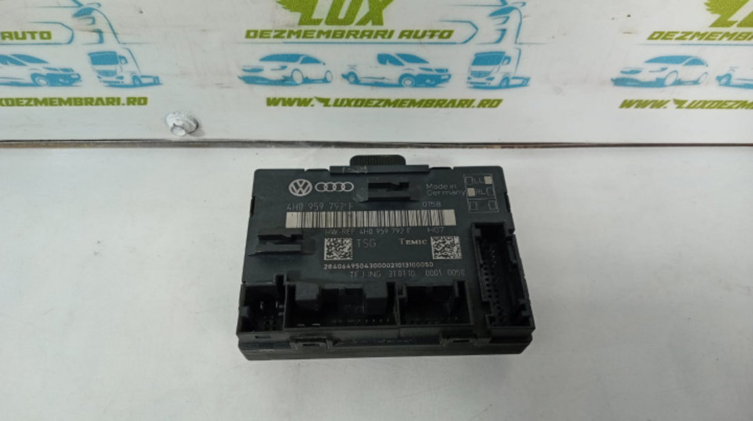 Calculator modul usa dreapta fata 4h0959792f Audi A8 D4/4H [2010 - 2014]