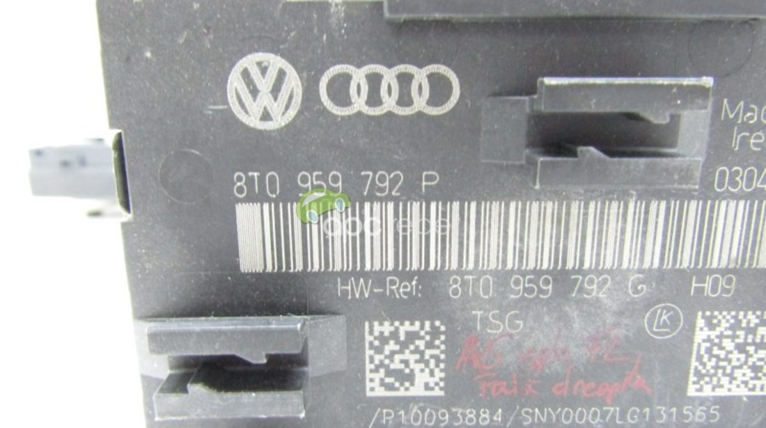 Calculator / modul usa dreapta fata Audi A4 B8 8K / A5 8T / RS4/RS5 - Cod: 8T0959792P