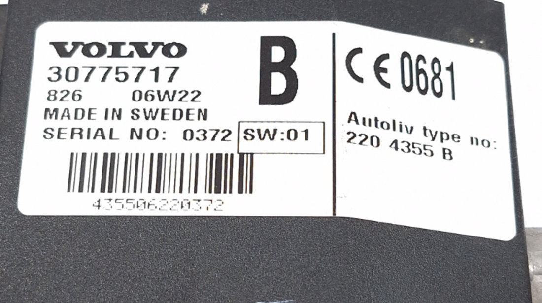 Calculator / Modul Volvo V50 (MW) 2004 - Prezent 2204355B, 220 4355 B, 30775717, 82606W22