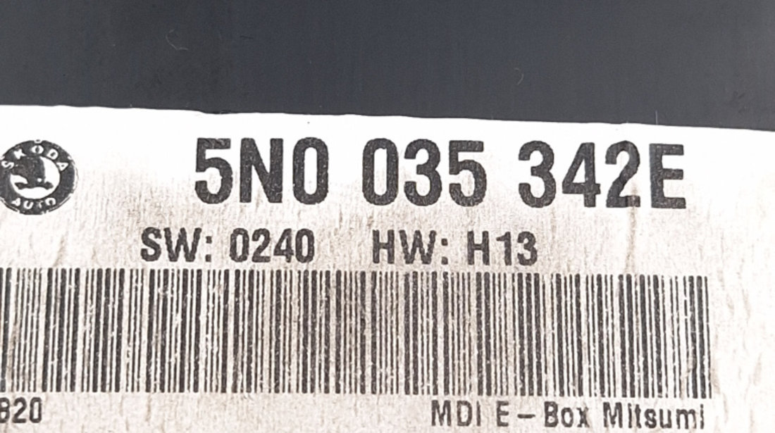 Calculator / Modul VW PASSAT B7 2010 - 2014 Motorina 5N0035342E, 5N035342, 5N0 035 342 E, 5N0 035 342
