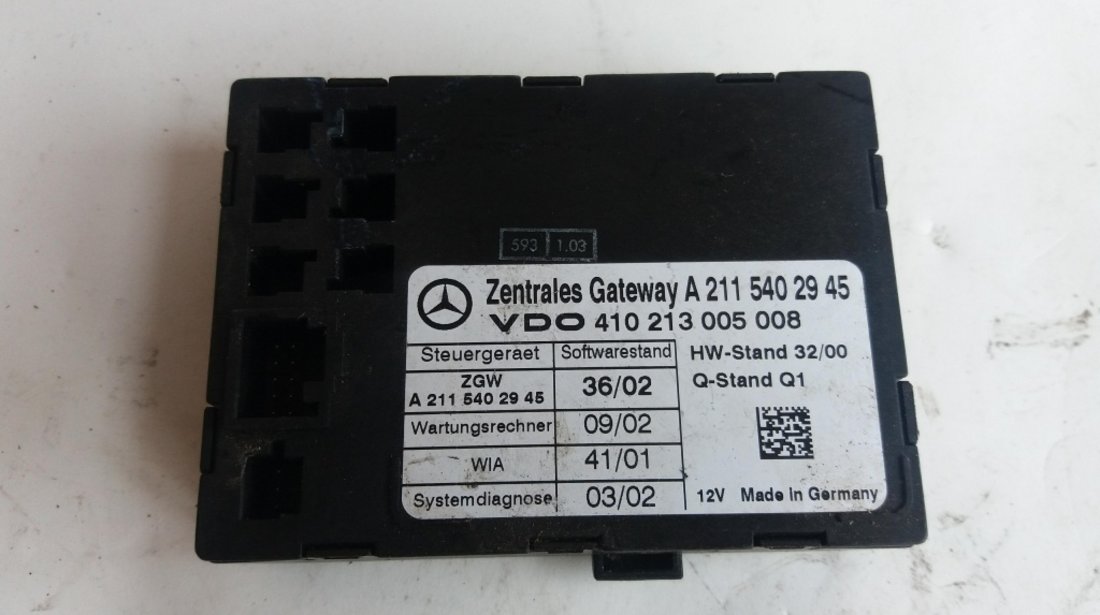 Calculator modul zentrales gateway mercedes e-class w211 3.2d a2115402945