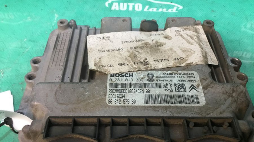 Calculator Motor 0281013332 Peugeot 407 6D 2004