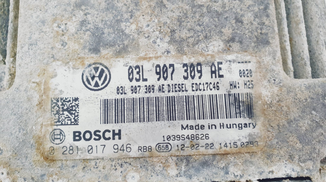 Calculator motor 0281017946 03l907309ae 2.0 tdi CFG Volkswagen VW Passat CC [facelift] [2012 - 2017]