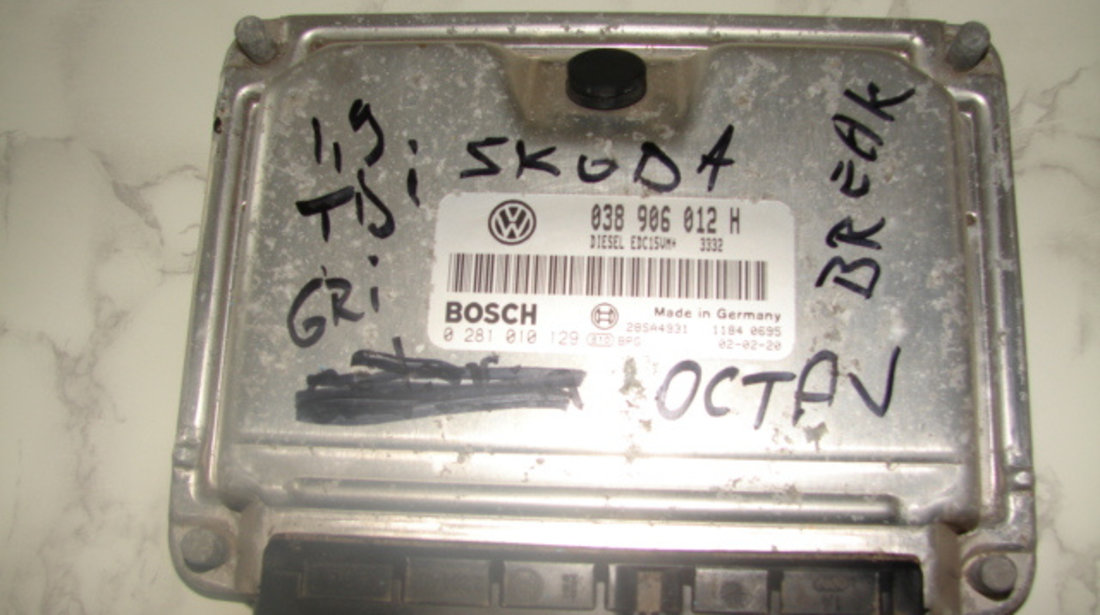 Calculator motor 038906012H Skoda Octavia [facelift] [2000 - 2010] Combi wagon 5-usi 1.9 TDI MT (110 hp) (1U5)