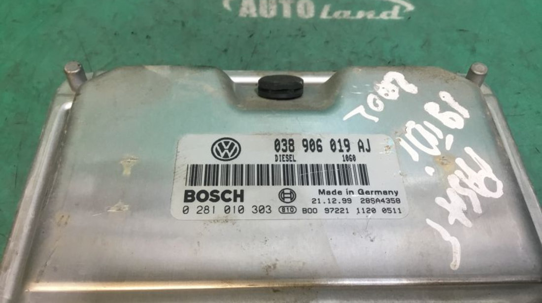 Calculator Motor 038906019aj 1.9 TDI Volkswagen PASSAT 3B3 2000-2005