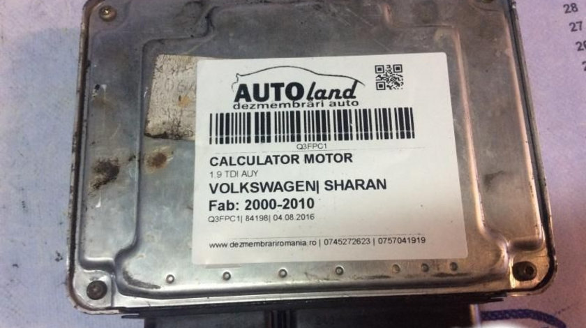 Calculator Motor 038906019bf 1.9 TDI Auy Volkswagen SHARAN 2000-2010