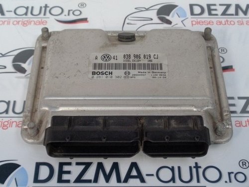 Calculator motor 038906019CJ, 0281010302, Audi A6 (4B, C5) 1.9 tdi, AJM