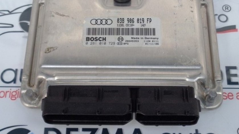 Calculator motor 038906019FP, 0281010729, Audi A4 (8E, B6) 1.9 tdi, AWX