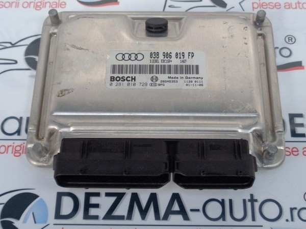 Calculator motor 038906019FP, 0281010729, Vw Passat (3B3) 1.9 tdi, AWX