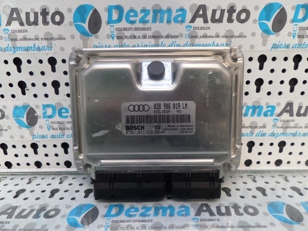 Calculator motor, 038906019LM, 0281011213, Audi A6 (4B, C5) 1.9 tdi, (id.164355)