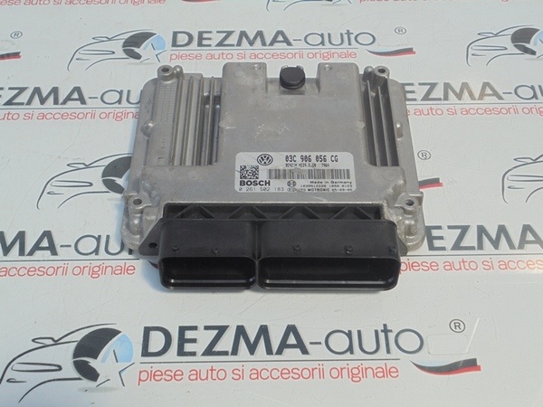 Calculator motor, 03C906056CG, 0261S02183, Skoda Octavia 2, 1.6fsi, BLF