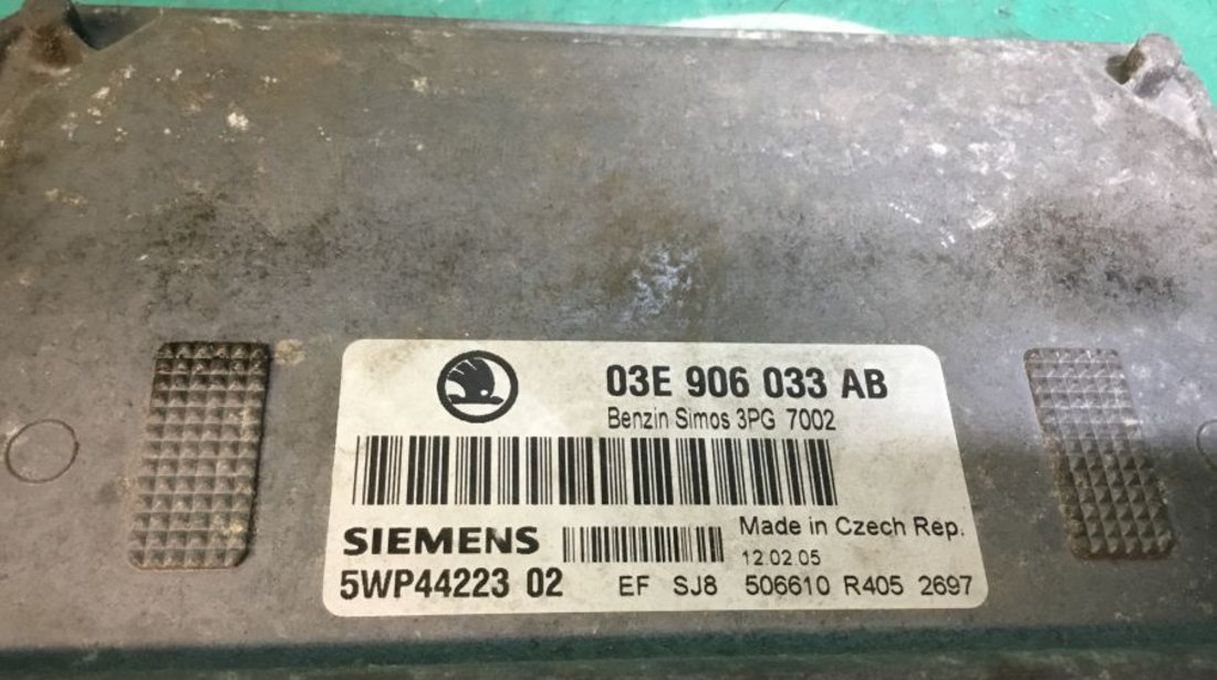 Calculator Motor 03e906033ab Volkswagen POLO 9N 2001