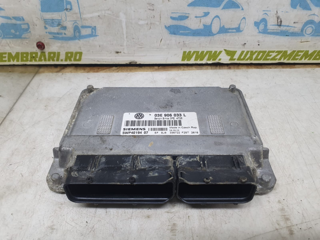 Calculator motor 03e906033L 5wp40194 Volkswagen VW Polo 4 9N [2001 - 2005] 1.2 benzina AZQ