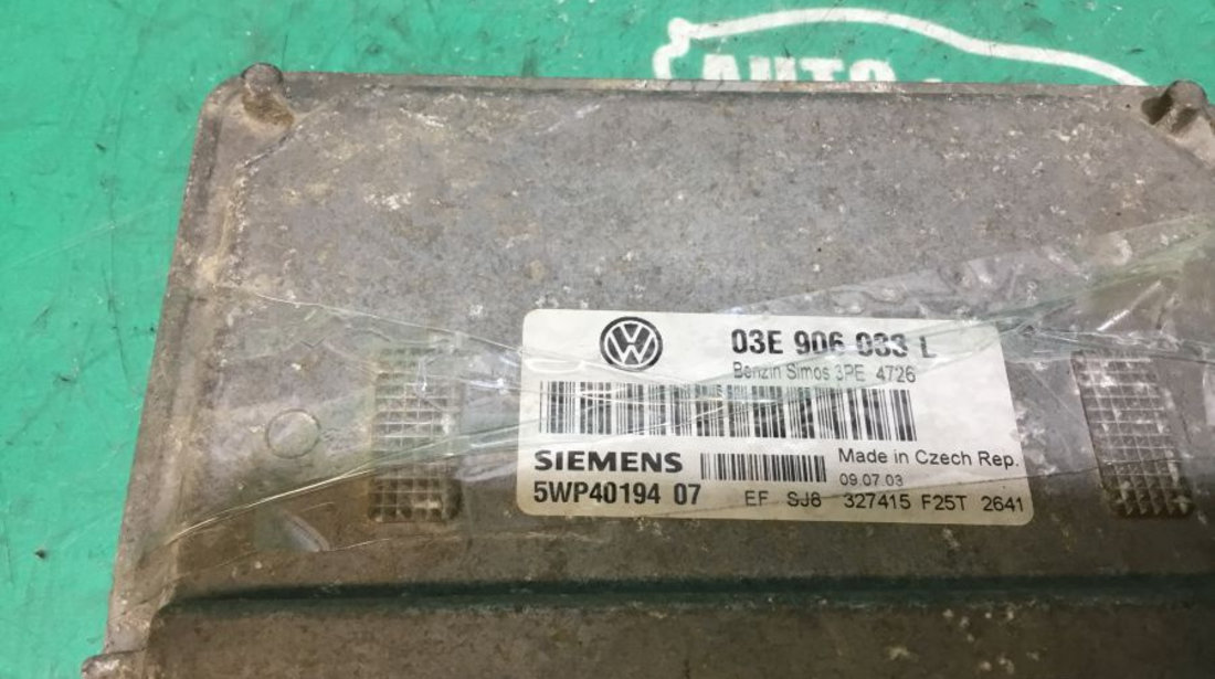 Calculator Motor 03e906033l Volkswagen POLO 9N 2001