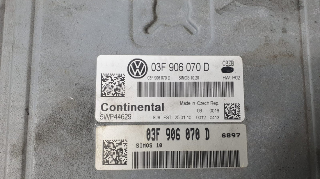 Calculator motor 03f906070d 1.2 TSI CBZB Volkswagen VW Polo 5 6R [2009 - 2015]