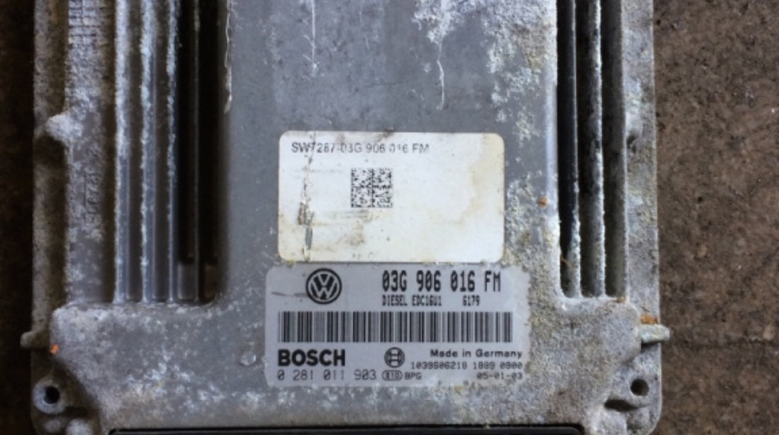 Calculator motor 03G906016FM Volkswagen Jetta 5 [2005 - 2011] Sedan 4-usi 2.0 TDI MT (140 hp) (1K2)