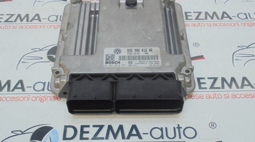 Calculator motor, 03G906016HP, 0281012361, Vw Golf 5, 1.9 tdi, BXJ