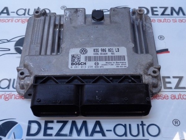 Calculator motor, 03G906021LB, 0281013238, Vw Jetta 3, 1.9 tdi, BKC