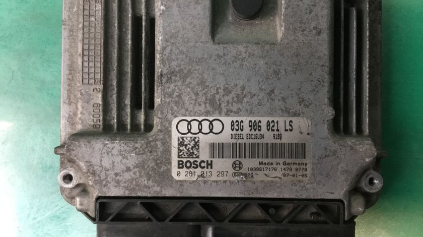 Calculator Motor 03g906021ls 1.9 TDI 0281013297 Audi A3 8P 2003