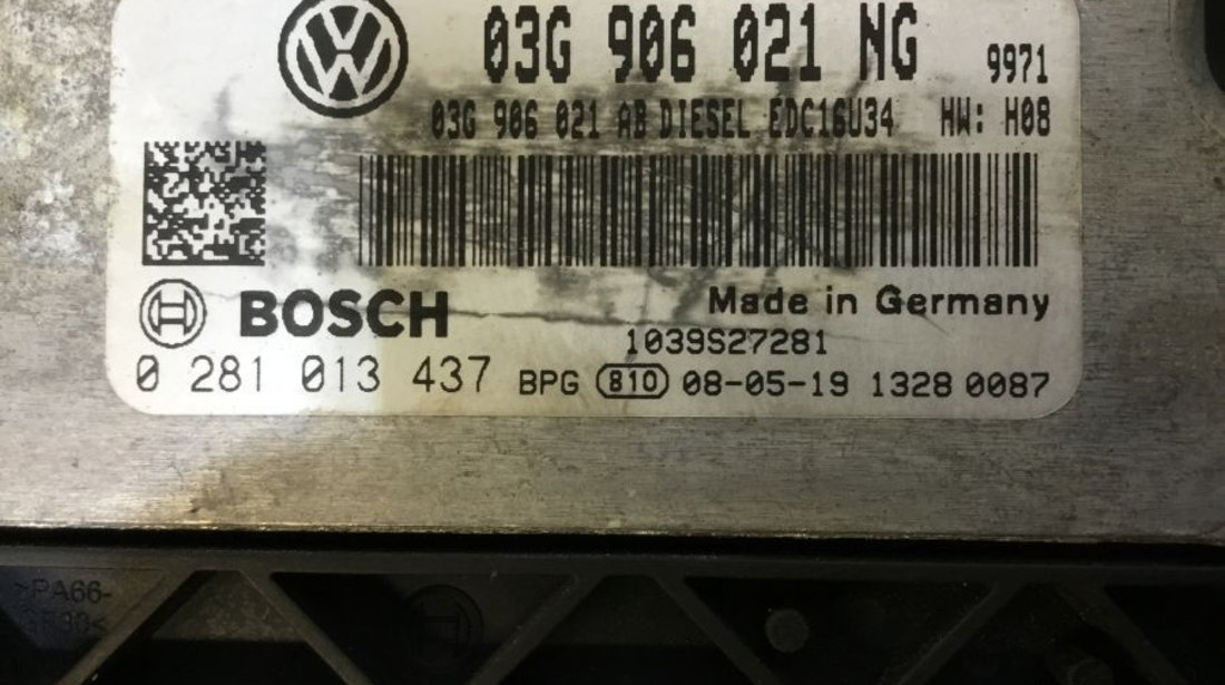 Calculator Motor 03g906021ng 0281013437 Volkswagen PASSAT 3C2 2005