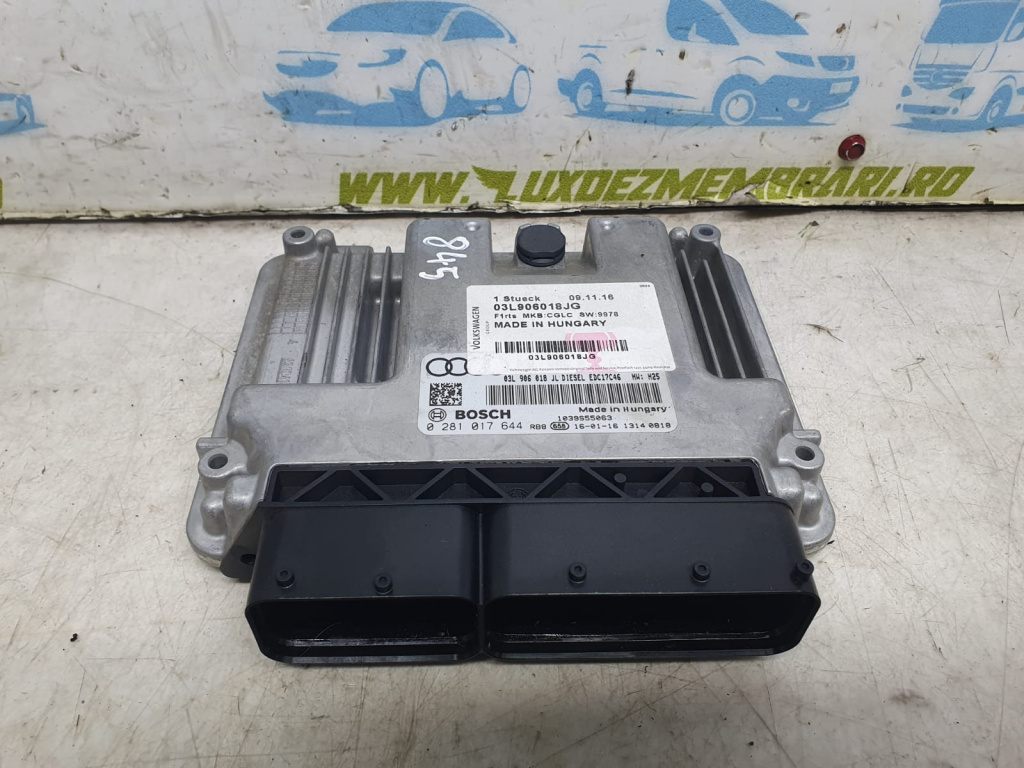 Calculator motor 03L906018JL 0281017644 2.0 tdi CGL Audi A5 8T [facelift] [2011 - 2016] 2.0 tdi CGL
