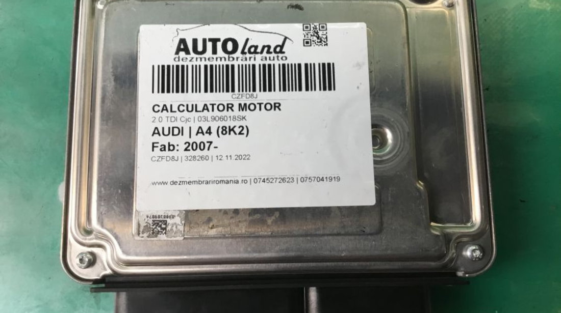 Calculator Motor 03l906018sk 2.0 TDI Cjc 0281019895 Audi A4 8K 2007
