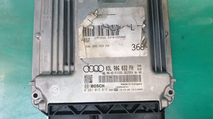 Calculator Motor 03l906022fh 2.0 TDI,0281015015 Audi A6 4G 2011