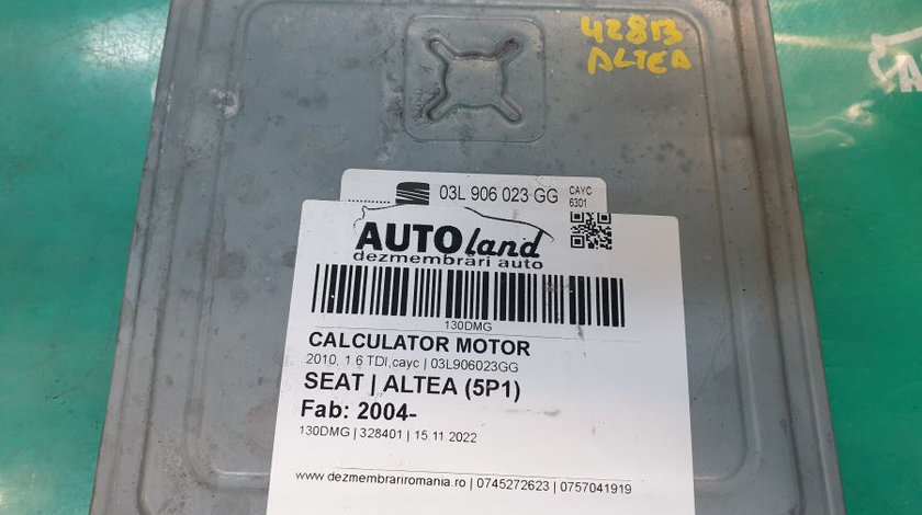 Calculator Motor 03l906023gg 2010, 1.6 TDI,cayc Seat ALTEA 5P1 2004